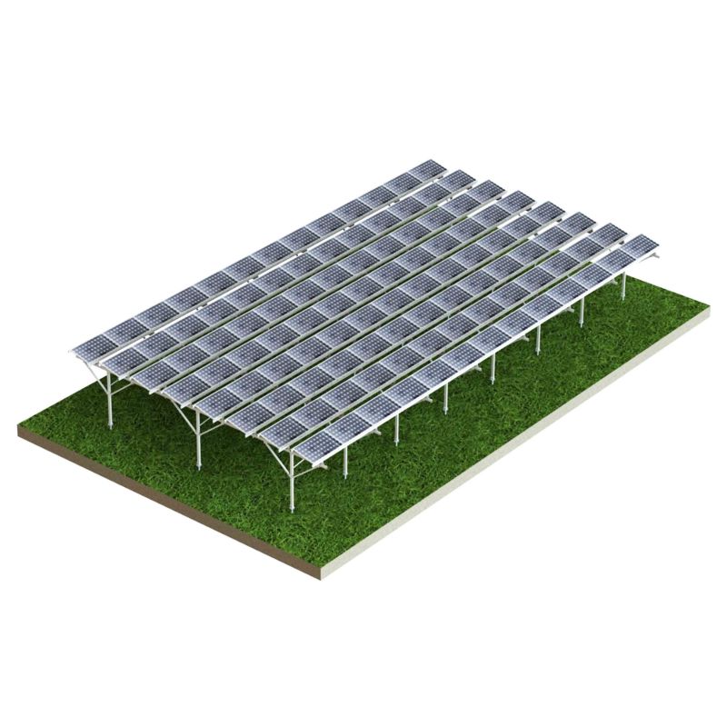 Support de sol solaire en aluminium, système de montage de ferme de panneaux solaires