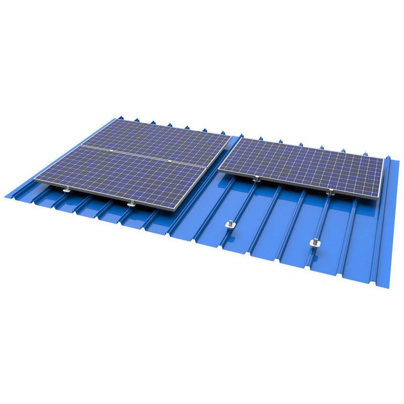 Supports de panneaux solaires pour système de montage solaire sur toit métallique